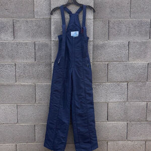 Vintage Rainbow West Blue ski, babe snowsuit Overalls Juniors 9